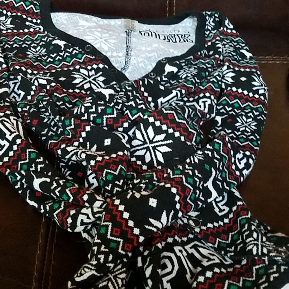 Pink Victoria Secrets pajama onsie